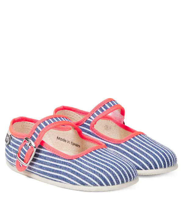  Bonton Bonton Striped Ballet Flats 