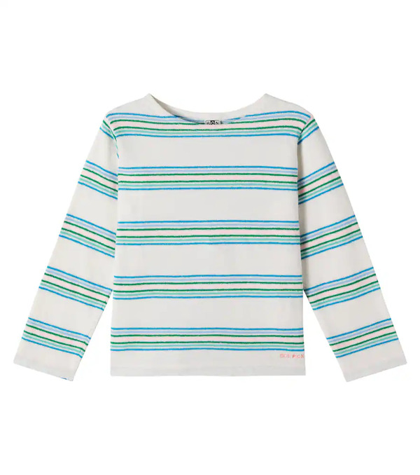  Bonton Bonton Striped Cotton Jersey Top 