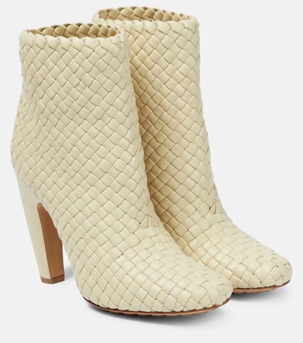  Bottega Veneta Bottega Veneta Canalazzo Leather Ankle Boots 