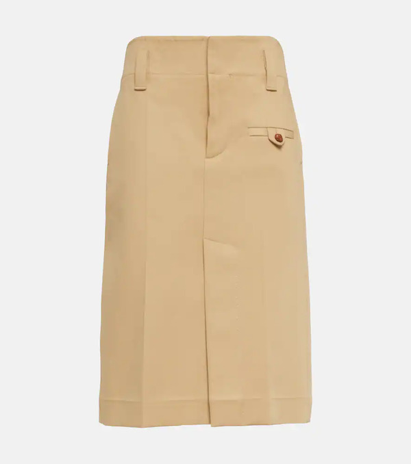  Bottega Veneta Bottega Veneta Cotton Canvas Pencil Skirt 