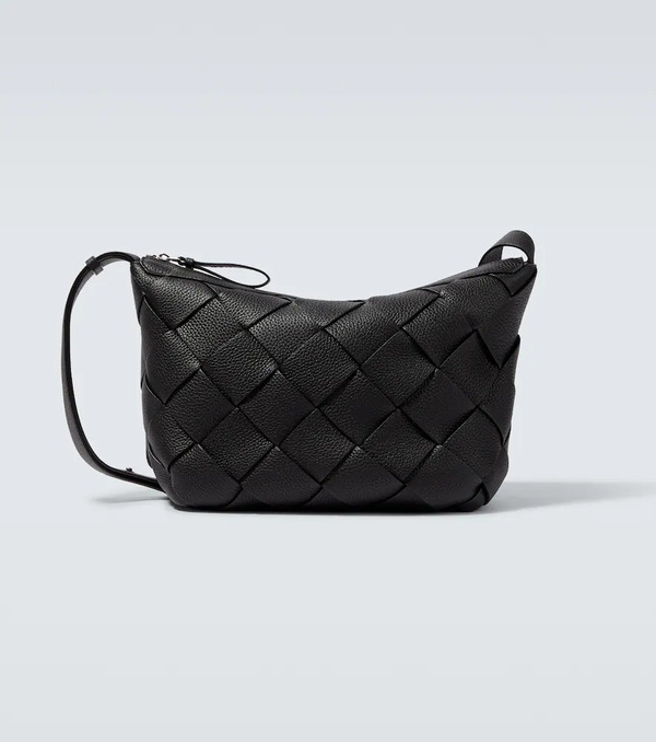  Bottega Veneta Bottega Veneta Diago Intreccio Leather Shoulder Bag 