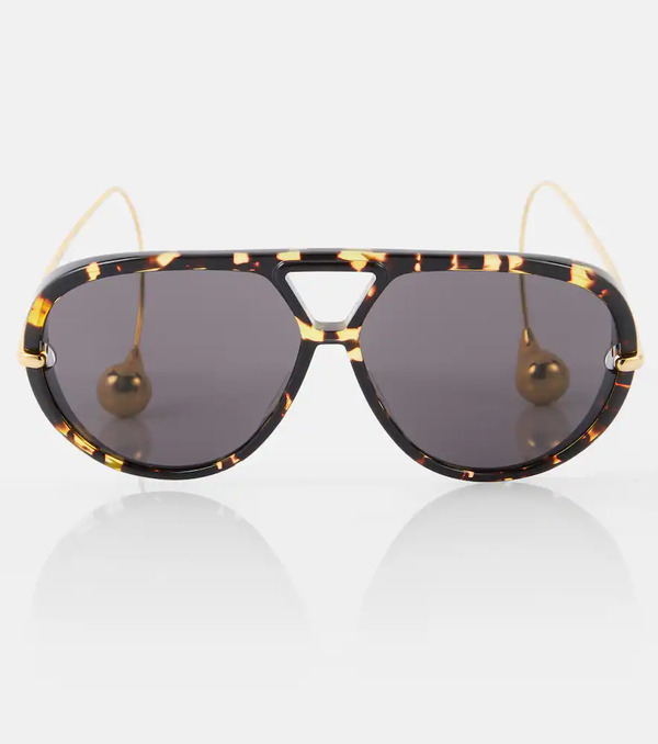  Bottega Veneta Bottega Veneta Drop Aviator Sunglasses 