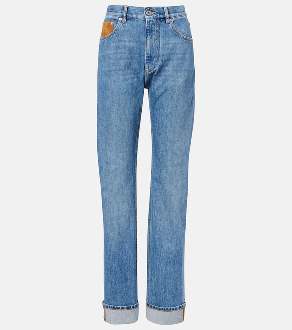  Bottega Veneta Bottega Veneta High-rise Straight Jeans 