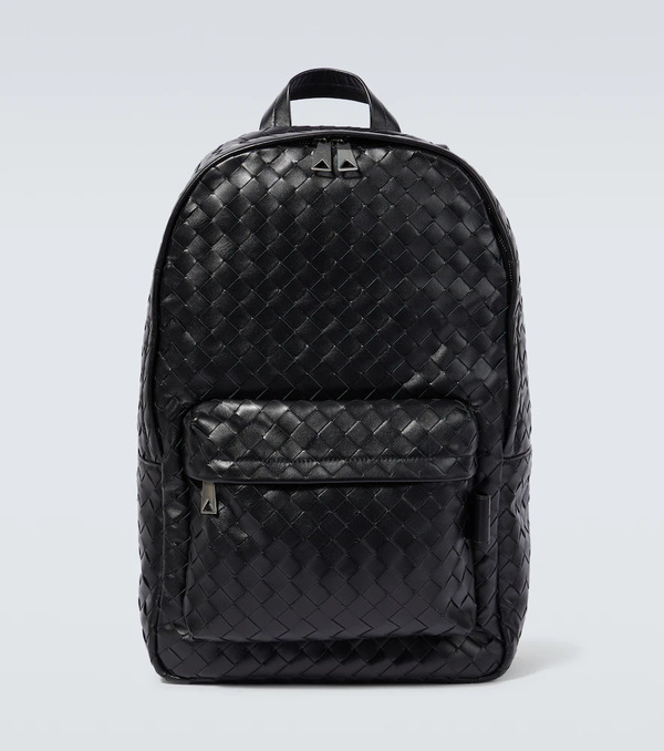  Bottega Veneta Bottega Veneta Intrecciato Leather Backpack 