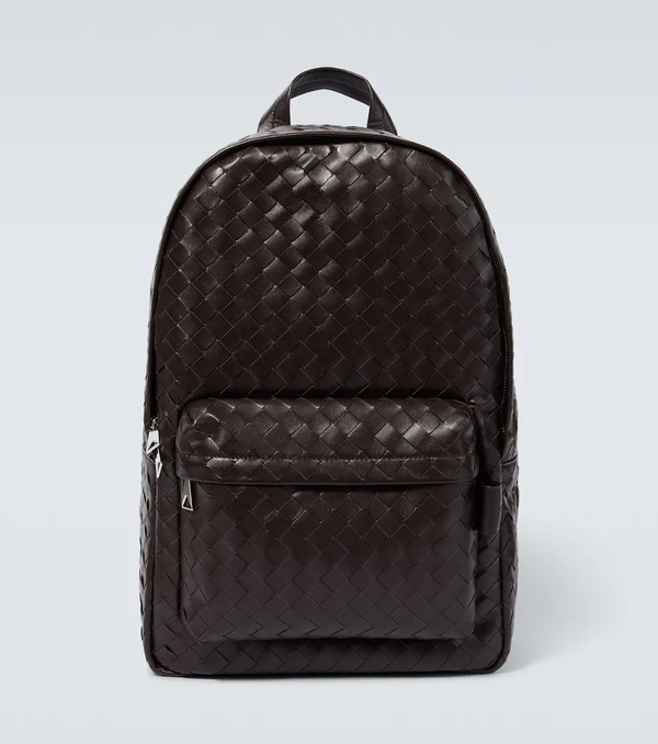 Bottega Veneta Bottega Veneta Intrecciato Leather Backpack 
