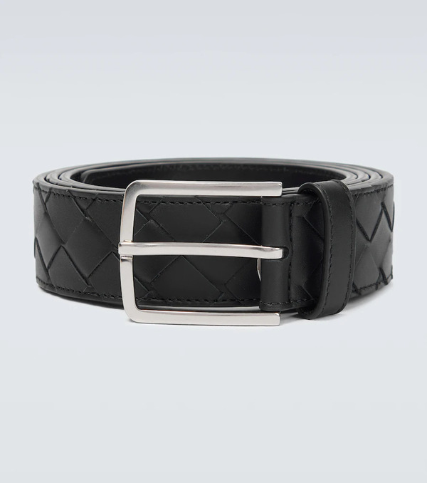  Bottega Veneta Bottega Veneta Intrecciato Leather Belt 