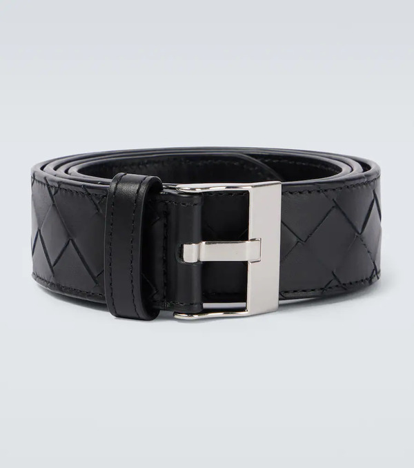  Bottega Veneta Bottega Veneta Intrecciato Leather Belt 