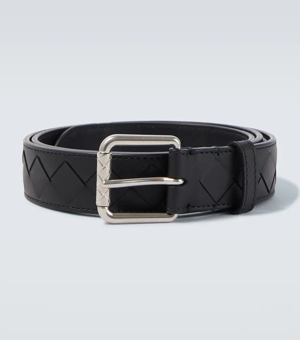  Bottega Veneta Bottega Veneta Intrecciato Leather Belt 