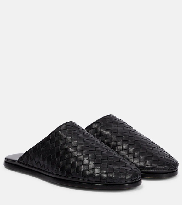  Bottega Veneta Bottega Veneta Intrecciato Leather Slippers 