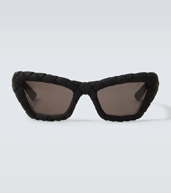  Bottega Veneta Bottega Veneta Intrecciato Rectangular Sunglasses 