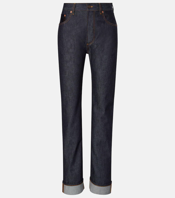  Bottega Veneta Bottega Veneta Intrecciato Straight Jeans 