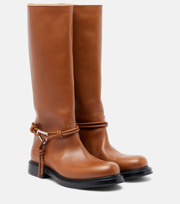  Bottega Veneta Bottega Veneta James Leather Knee-high Boots 