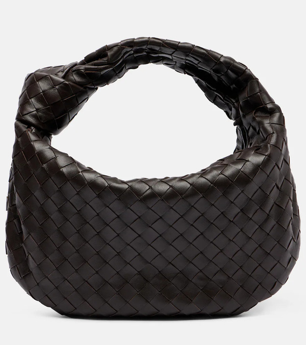  Bottega Veneta Bottega Veneta Jodie Small Intrecciato Leather Shoulder Bag 