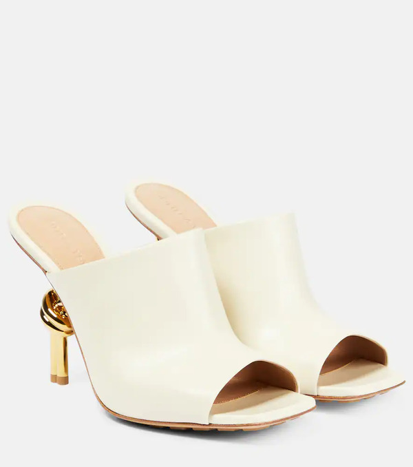  Bottega Veneta Bottega Veneta Knot Leather Mules 