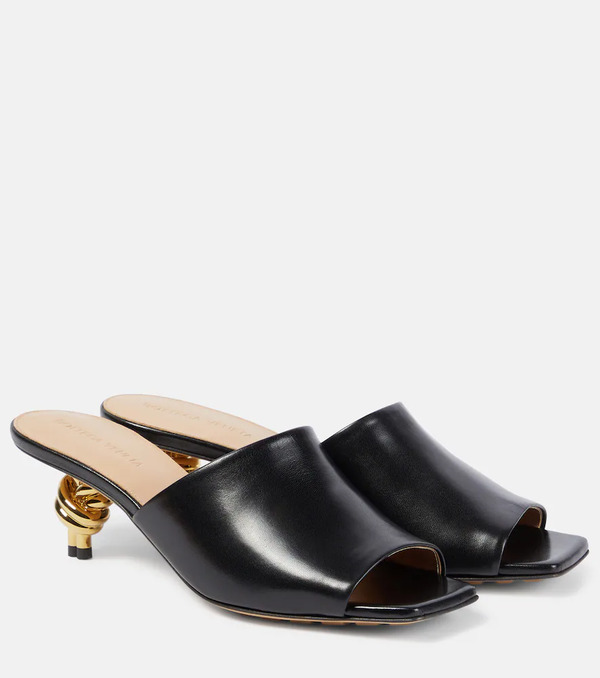  Bottega Veneta Bottega Veneta Knot 45 Leather Mules 