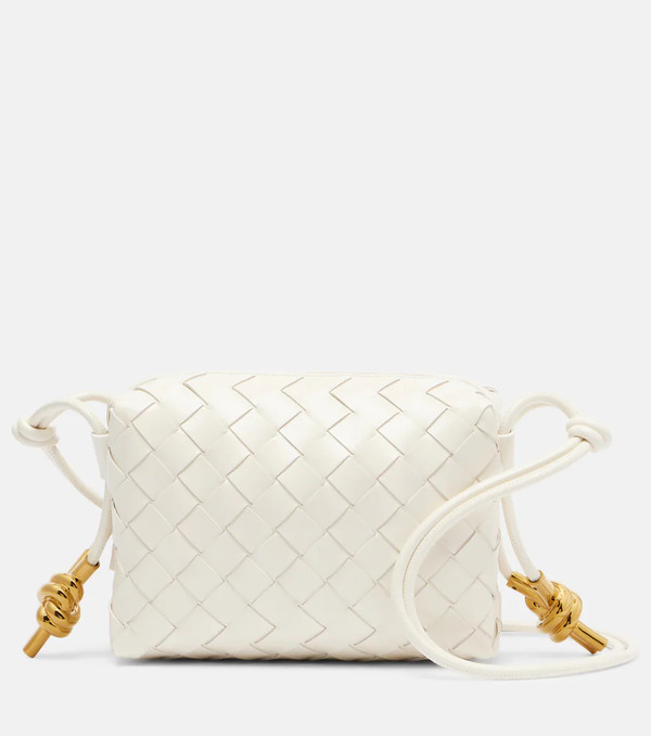  Bottega Veneta Bottega Veneta Loop Mini Leather Crossbody Bag 