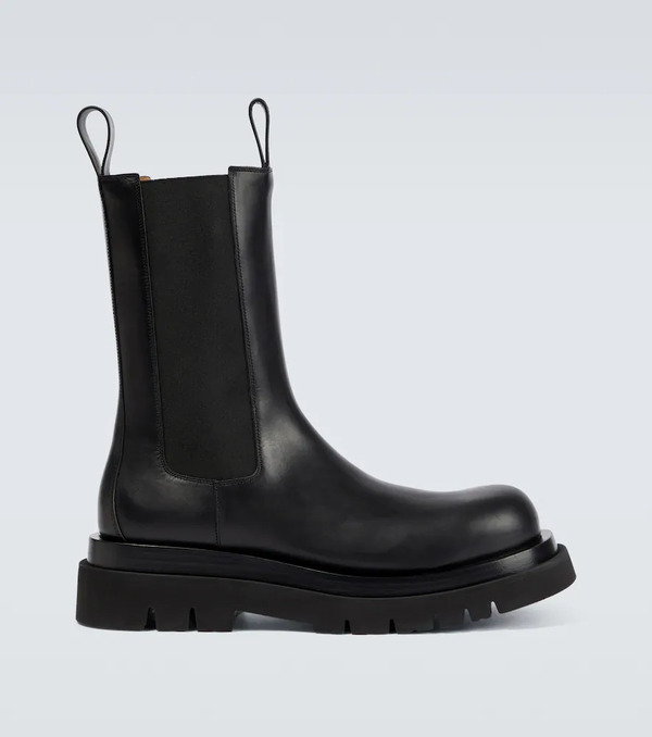  Bottega Veneta Bottega Veneta Lug Leather Ankle Boots 