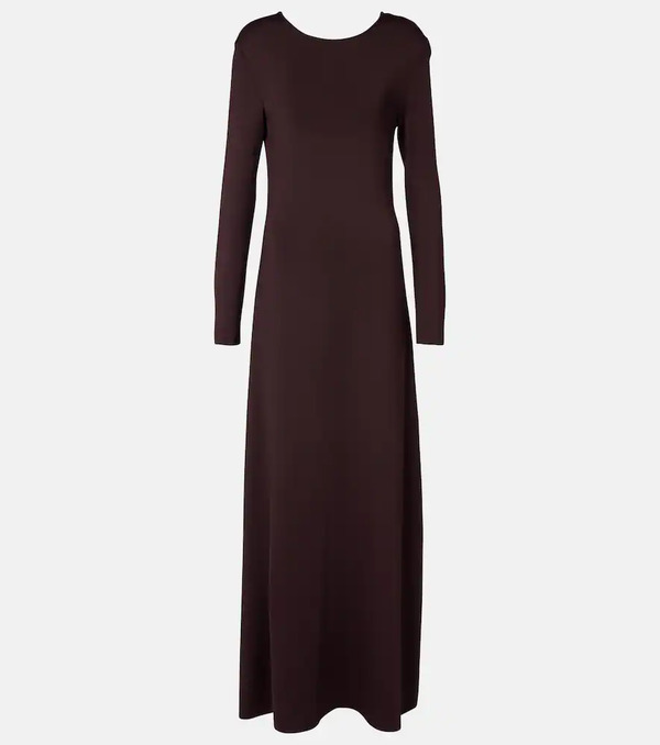  Bottega Veneta Bottega Veneta Open-back Compact Knit Maxi Dress 