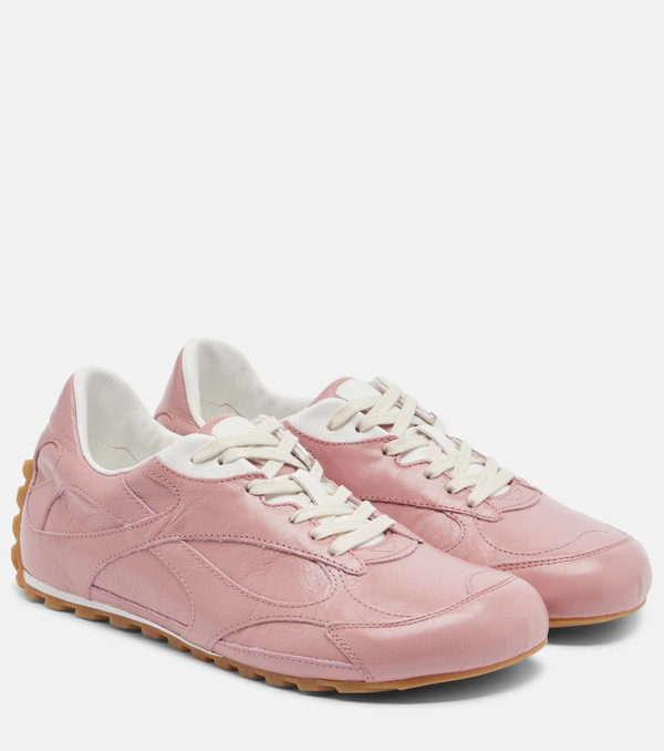  Bottega Veneta Bottega Veneta Orbit Flash Leather Sneakers 