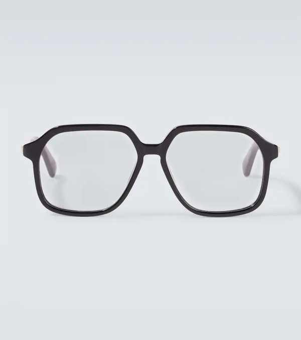  Bottega Veneta Bottega Veneta Oversized Rectangular Glasses 