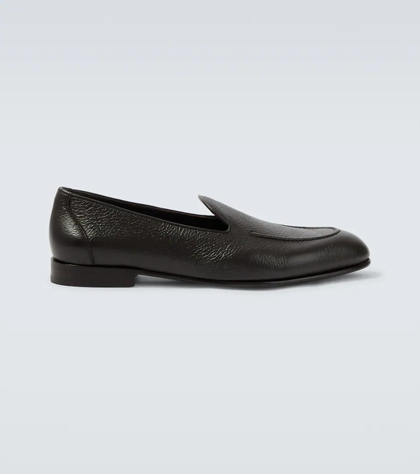  Brioni Brioni Appia Leather Loafers 
