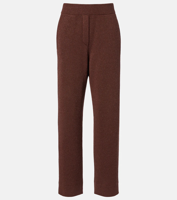  Brunello Cucinelli Brunello Cucinelli Cashmere-blend Straight Pants 