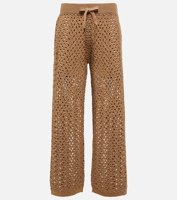  Brunello Cucinelli Brunello Cucinelli Cotton, Linen And Silk Sweatpants 