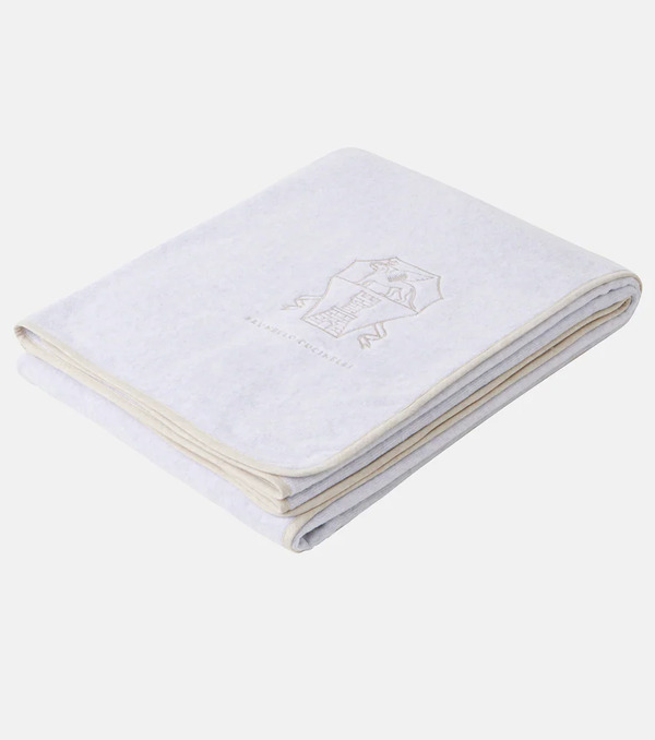  Brunello Cucinelli Brunello Cucinelli Embroidered Cotton Terry Towel 
