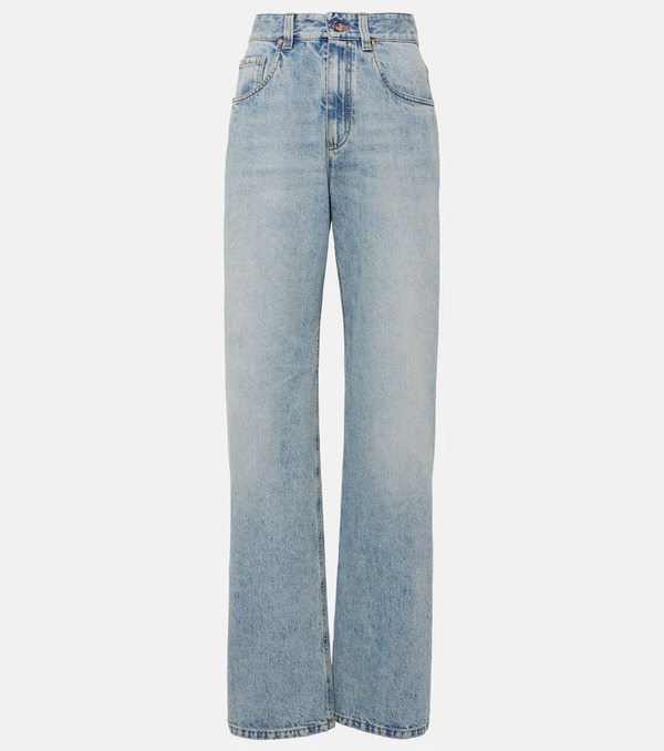  Brunello Cucinelli Brunello Cucinelli High-rise Straight Jeans 
