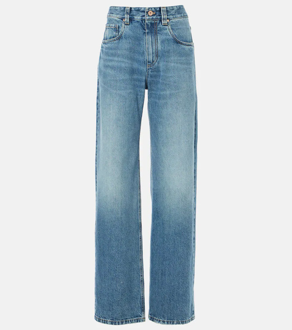  Brunello Cucinelli Brunello Cucinelli High-rise Straight Jeans 