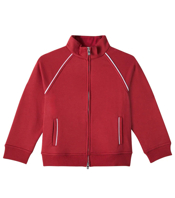  Brunello Cucinelli Kids Brunello Cucinelli Kids Cotton-blend Jersey Track Jacket 