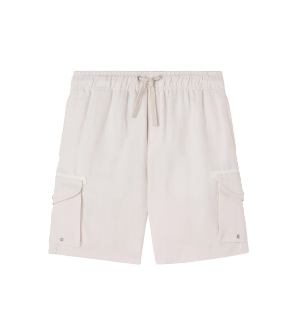  Brunello Cucinelli Kids Brunello Cucinelli Kids Linen And Cotton Cargo Shorts 