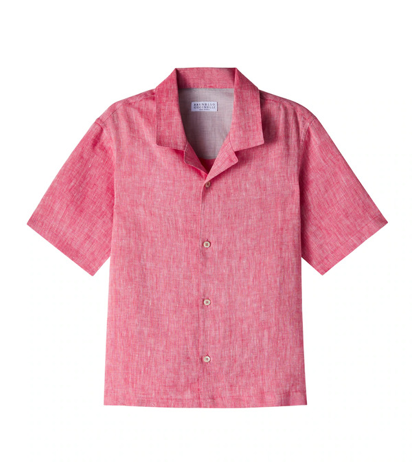  Brunello Cucinelli Kids Brunello Cucinelli Kids Linen Shirt 