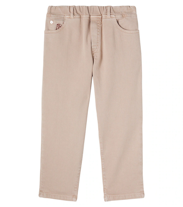  Brunello Cucinelli Kids Brunello Cucinelli Kids Logo Jeans 