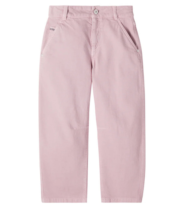  Brunello Cucinelli Kids Brunello Cucinelli Kids Monili Barrel-leg Jeans 
