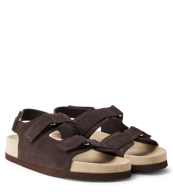  Brunello Cucinelli Kids Brunello Cucinelli Kids Suede Sandals 