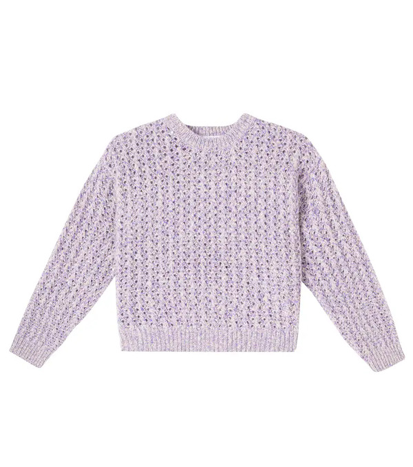  Brunello Cucinelli Kids Brunello Cucinelli Kids Wool, Cashmere, And Mohair-blend Sweater 