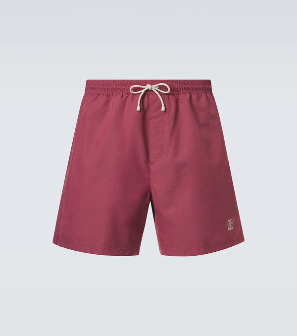 Brunello Cucinelli Brunello Cucinelli Logo Swim Trunks 