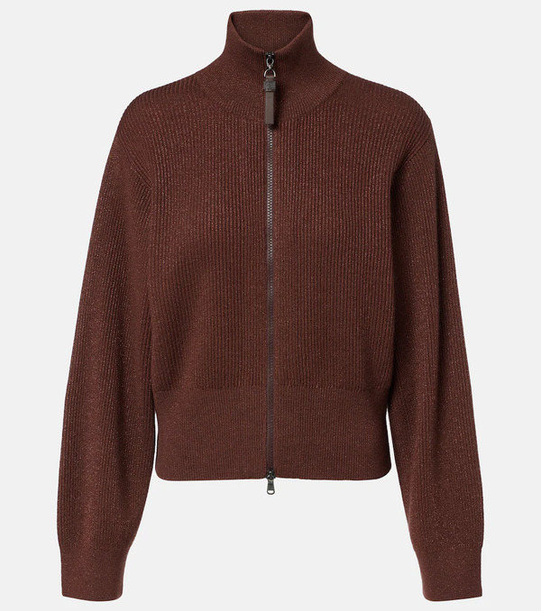  Brunello Cucinelli Brunello Cucinelli Monili Cashmere-blend Sweater 