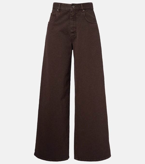  Brunello Cucinelli Brunello Cucinelli Monili Wide-leg Jeans 