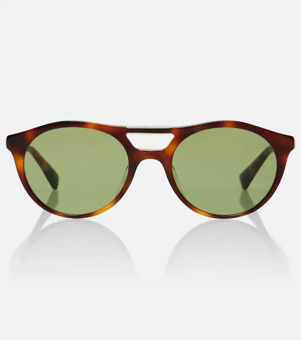  Brunello Cucinelli Brunello Cucinelli Sartorial Sunset Round Sunglasses 