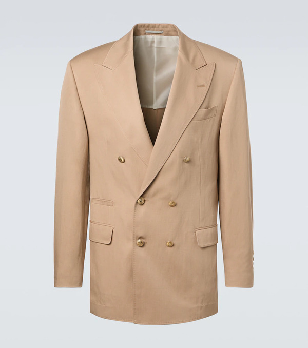  Brunello Cucinelli Brunello Cucinelli Silk And Linen Blazer 