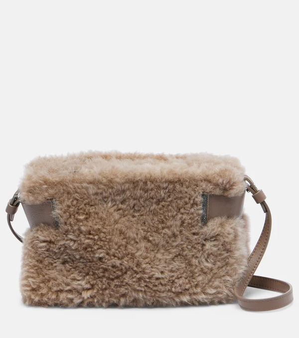  Brunello Cucinelli Brunello Cucinelli Small Shearling Clutch 