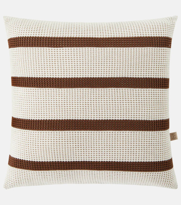  Brunello Cucinelli Brunello Cucinelli Striped Cotton Cushion 