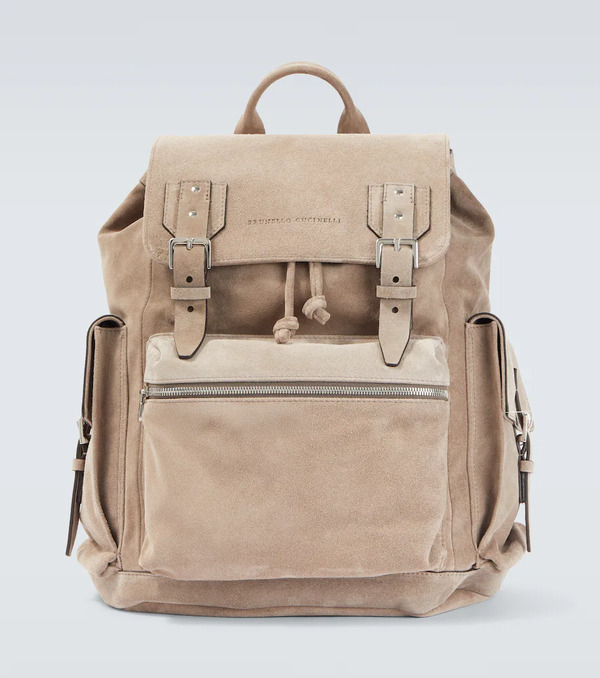  Brunello Cucinelli Brunello Cucinelli Suede Backpack 