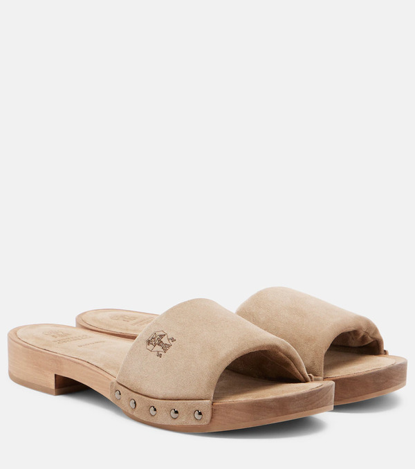 Brunello Cucinelli Brunello Cucinelli Suede Clogs 