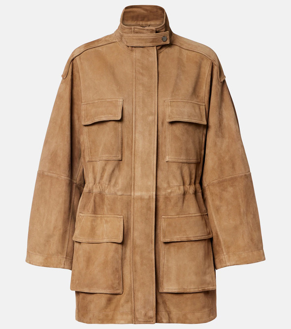  Brunello Cucinelli Brunello Cucinelli Suede Field Jacket 