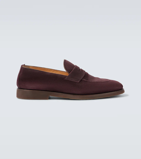  Brunello Cucinelli Brunello Cucinelli Suede Penny Loafers 