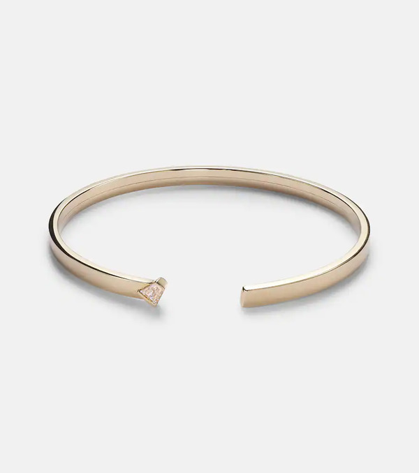  Bucherer Fine Jewellery Bucherer Fine Jewellery Medium 18kt Gold Bangle With Diamonds 