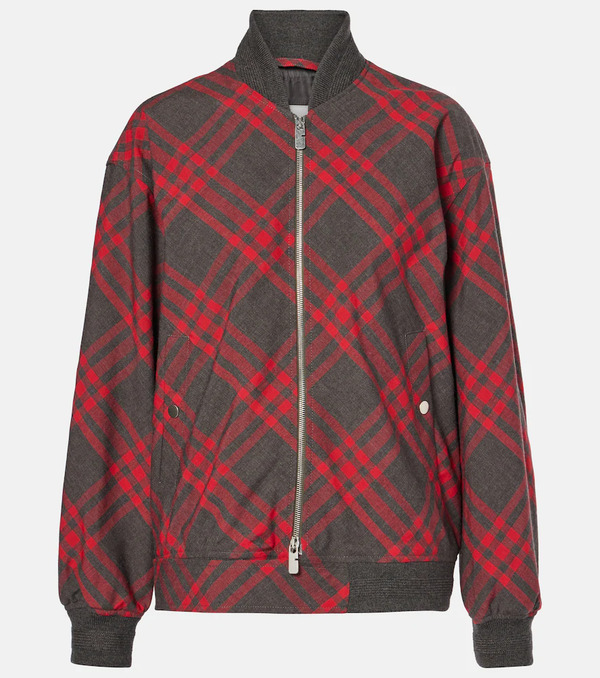  Burberry Burberry Burberry Check Bomber Jacket 